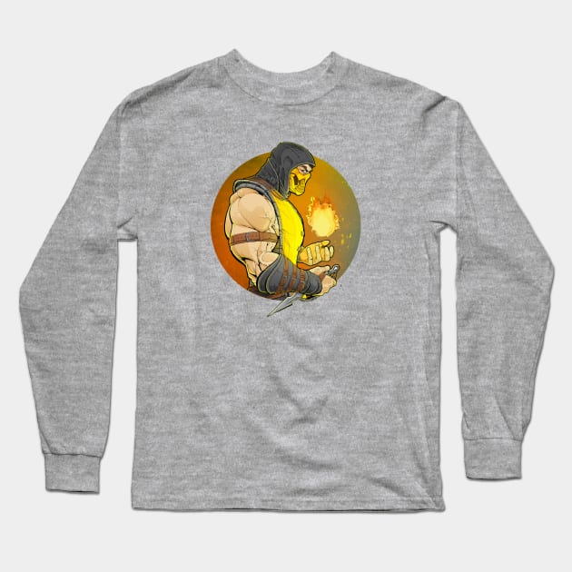 SCORPION Long Sleeve T-Shirt by LeviCleemanArt